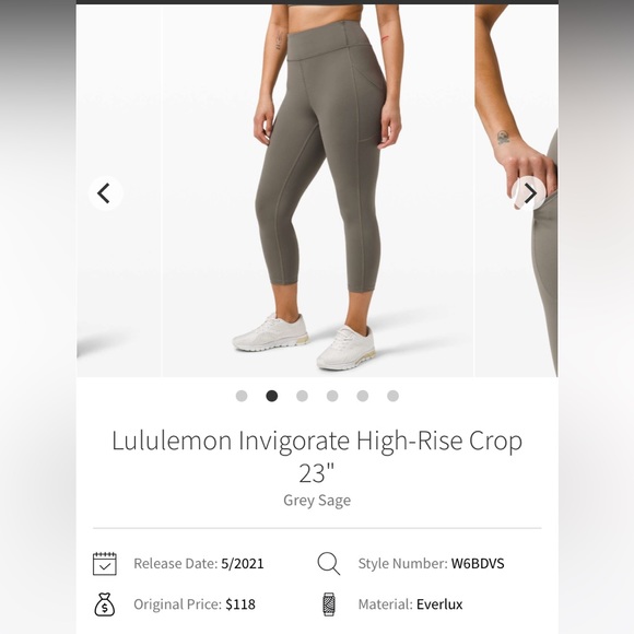 lululemon athletica Pants - 🍋lululemon invigorate crop🍋